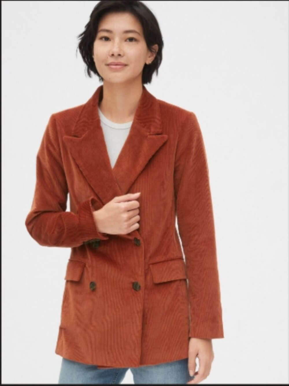 GAP Heavy Academia Preppy Old Money Ivy League Cordu Blazer Size 10 Tall